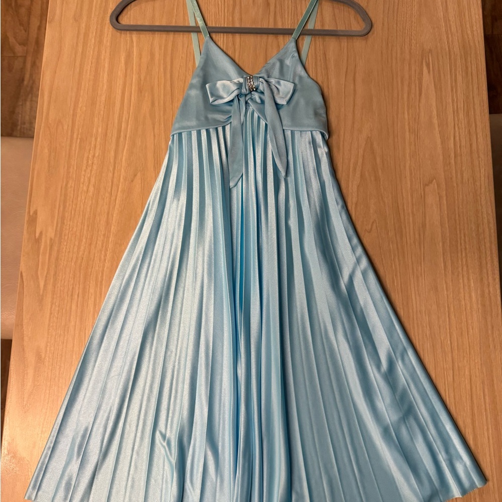 Byer California Sky Blue Satin Dress